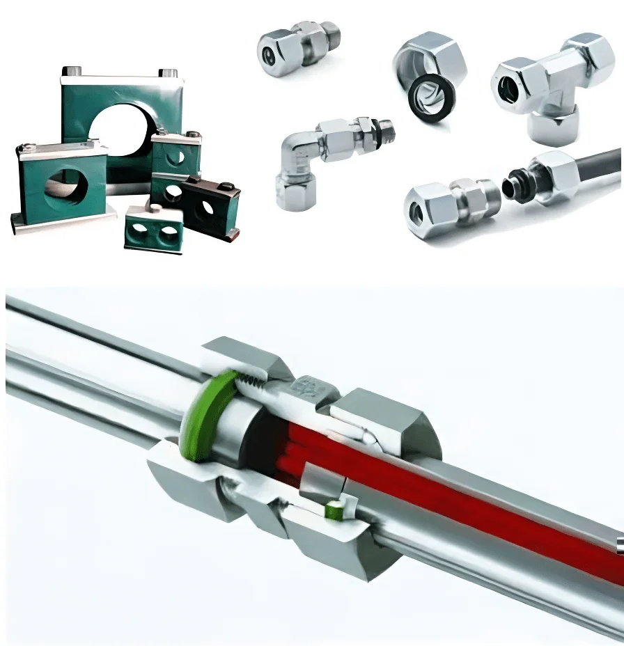 Ledningsmaterial – rör, kopplingar och klammer hos TF Hydraulik AB
